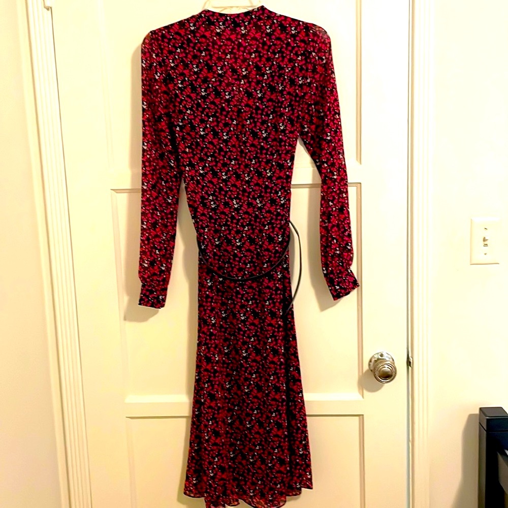 Michael Kors Belted Printed Midi Dress - Picture 3 of 16